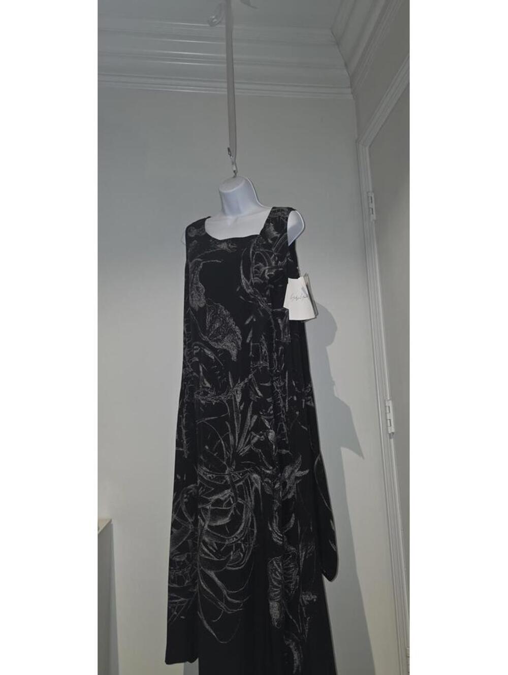 Yohji Yamamoto Black Tank Dress Lagenlook Minimalist Coastal Boho